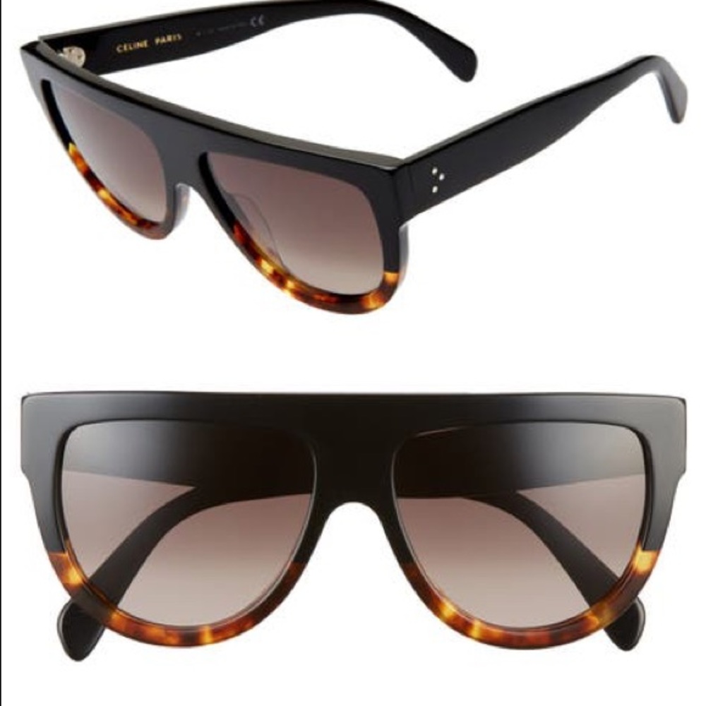 Celine Black and Tortoise Sunglasses